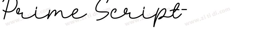 Prime Script字体转换